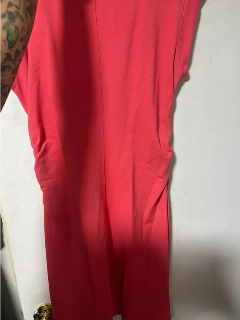 Nine West Coral Cap-Sleeve Maxi Dress - Casual Straight Silhouette